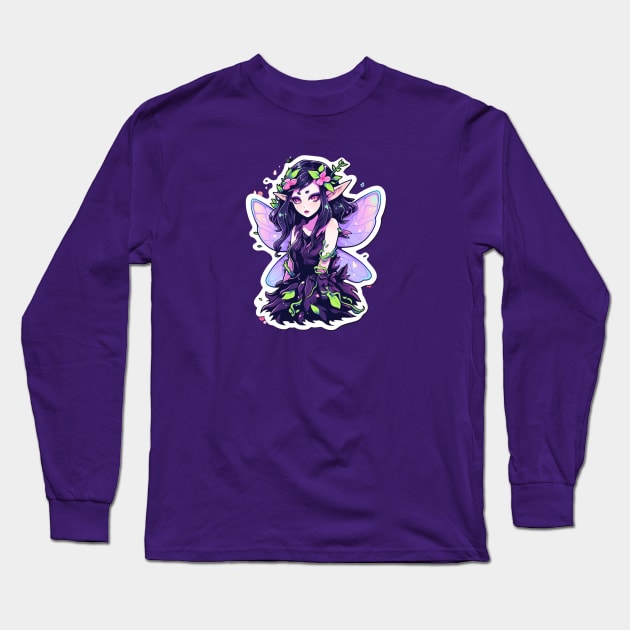 Pastel Goth Evil Fairy Long Sleeve T-Shirt by DarkSideRunners